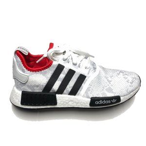 adidas nmd r1 black white scarlet